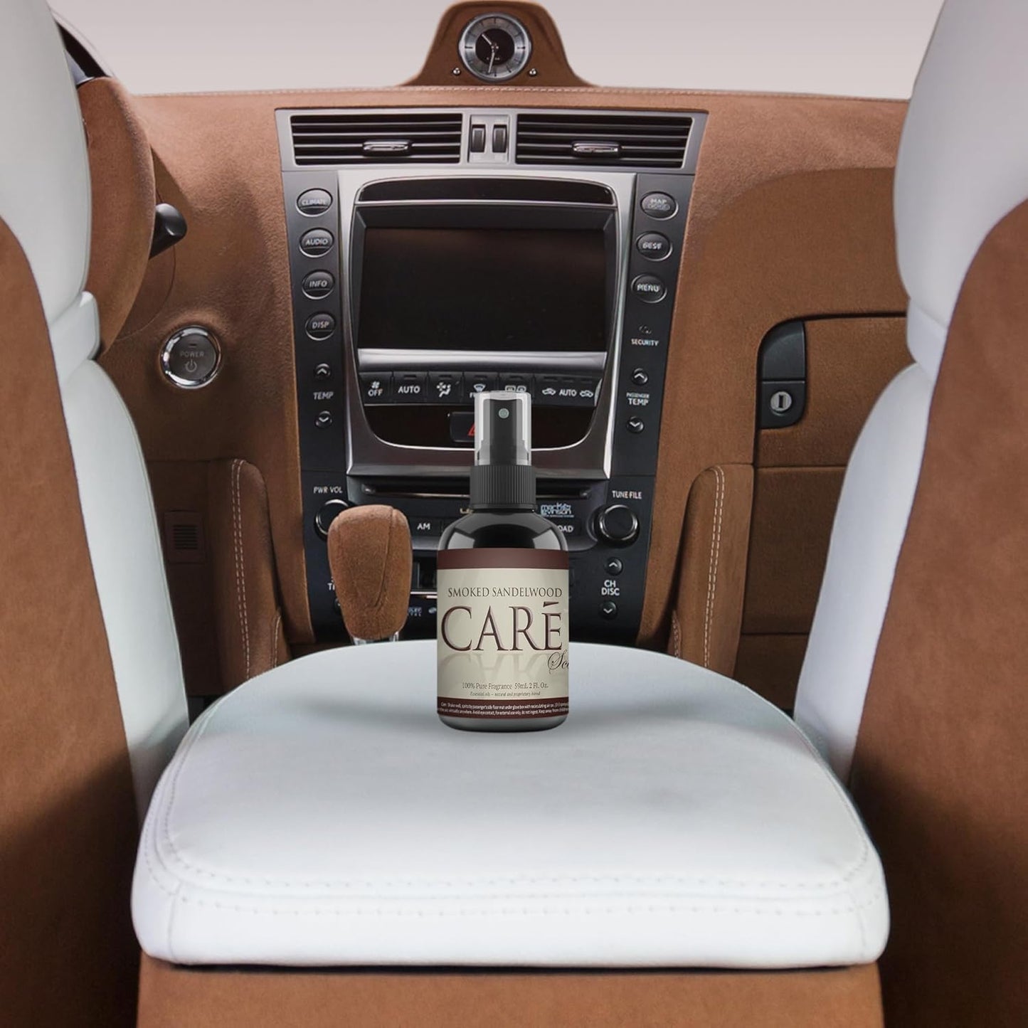 Car Spray Freshener - Luxury Car Air Freshener - Long Lasting Car Air Fresheners and Car Scents to Freshen up Car - 2Oz Automotive Air Fresheners (Smoked Sandalwood Scent, 2 Pack)