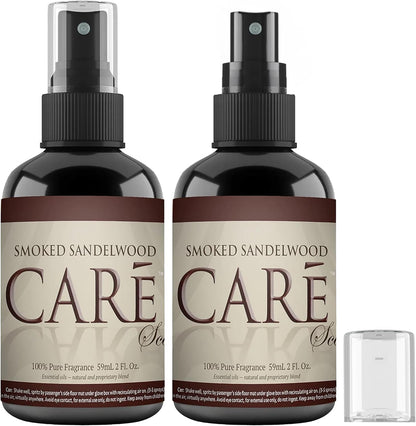 Car Spray Freshener - Luxury Car Air Freshener - Long Lasting Car Air Fresheners and Car Scents to Freshen up Car - 2Oz Automotive Air Fresheners (Smoked Sandalwood Scent, 2 Pack)