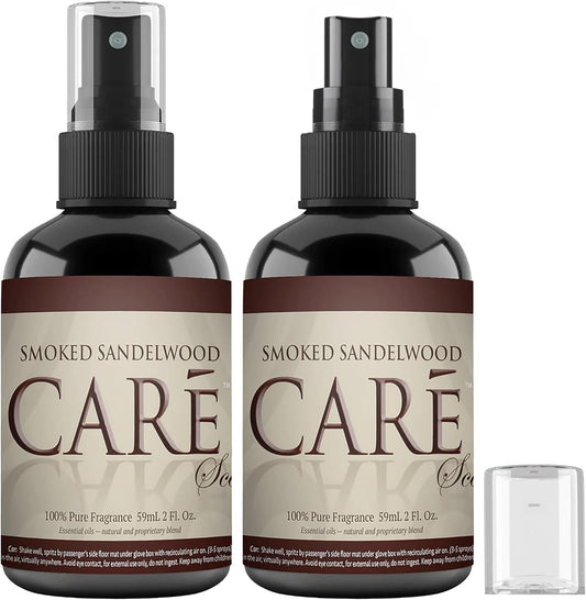 Car Spray Freshener - Luxury Car Air Freshener - Long Lasting Car Air Fresheners and Car Scents to Freshen up Car - 2Oz Automotive Air Fresheners (Smoked Sandalwood Scent, 2 Pack)